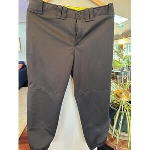 Mizuno Baseball softball pants Reinforced knees Uniform Black Womens Large